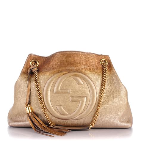 gold metallic gucci bag|gucci gold handbags.